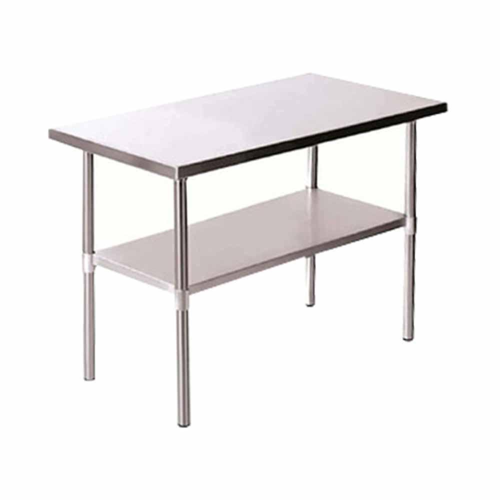 Imbera Protek 1024007 Mesa Acero Inoxidable 24X60 Preparación Alimentos, Ideal para negocios, Entrepaño, Restaurante. - Mesas de Trabajo - Imbera - KitchenMax Store