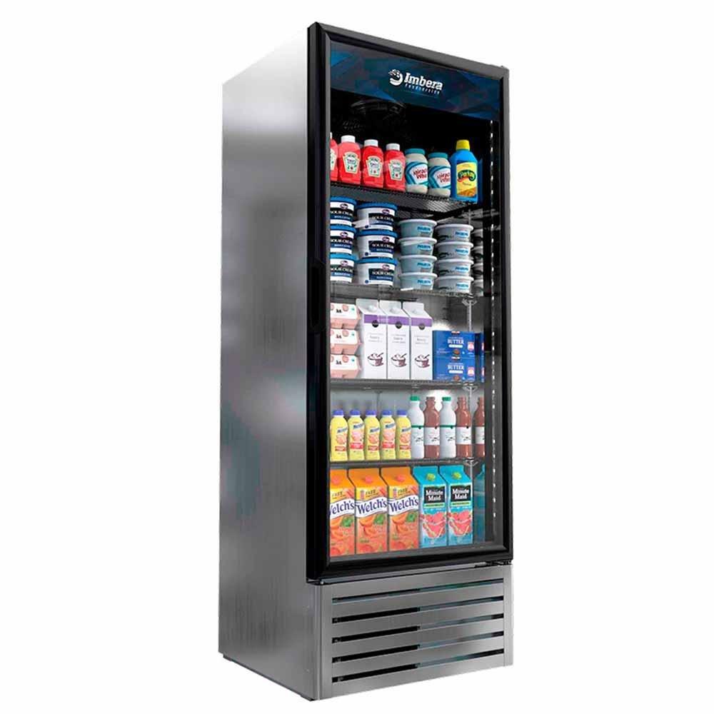 Imbera Vr12 1021744 Refrigerador Intermedio Vertical con 1 Puerta de Cristal, 4 Parrillas - 253 Litros de capacidad. Con iluminación LED - Refrigeradores - Imbera - KitchenMax Store