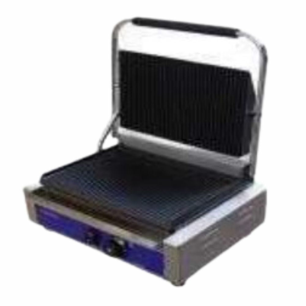 Keiter CHZ-820AB Plancha Panini Grande Superior Acanalada Inferior Plana  para Cafeteria Zonas de Comida Rapida Sandwiches Paninis Tostar Calentar Pan Tostadas Calientes Crujientes Prensa Cocina Restaurantes Cafeteria Establecimiento comida Comida Rapida Bares Panaderias.  KitchenMax.Store. Envíos seguros a todo México. Cotiza hoy mismo.