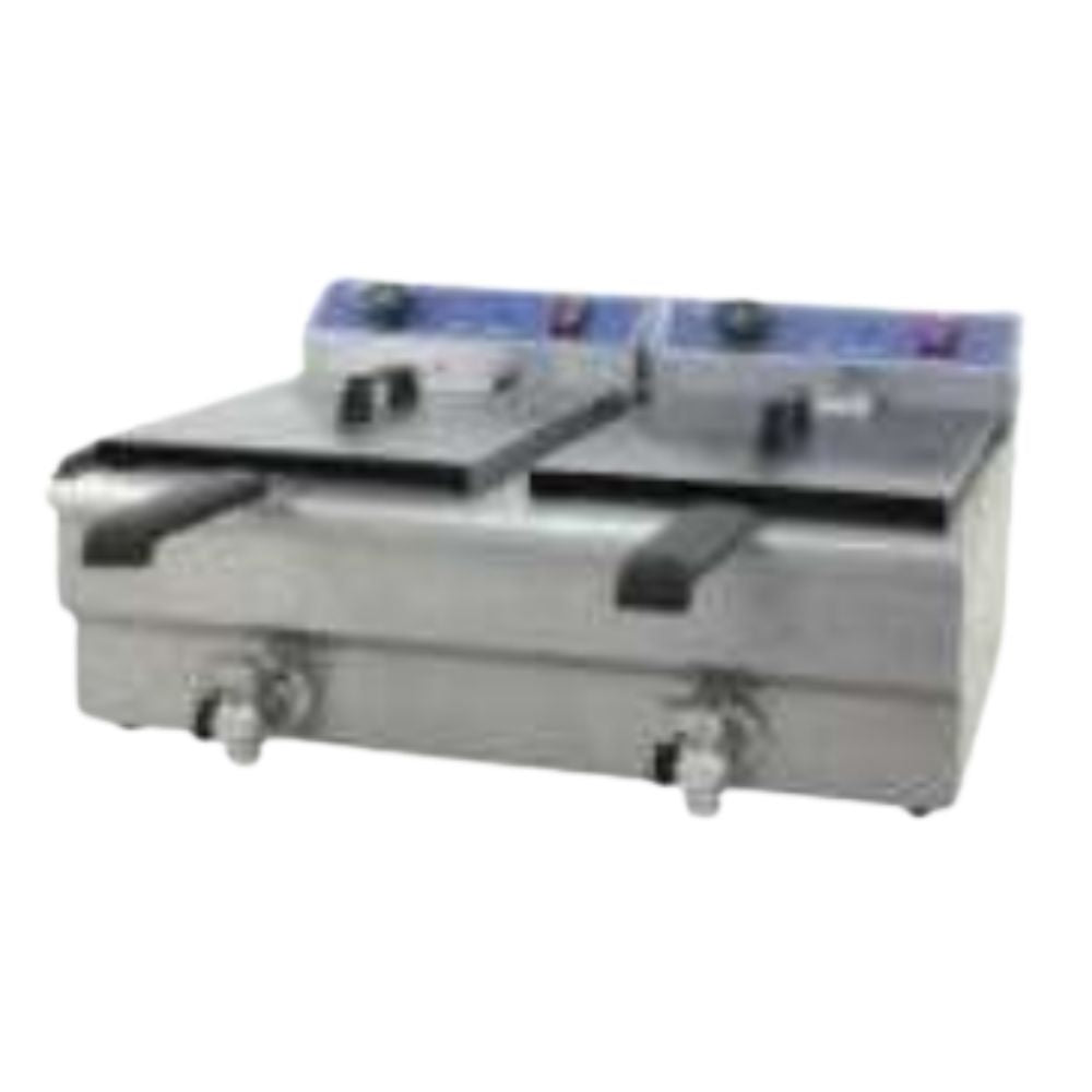 Keiter DZL-26L Freidor 26 Litros Restaurante Cocina Económica Freír Alimentos Freidores Alitas Papas A la Francesa Salchipulpos. Ideal para su uso en restaurantes, cocinas económicas, fondas, banquetes, cafeterías, para preparación de alimentos, comida, freir, cocinar, carnes, papas, salchichas, etc. KitchenMax.Store. Envíos seguros a todo México. Cotiza hoy mismo.