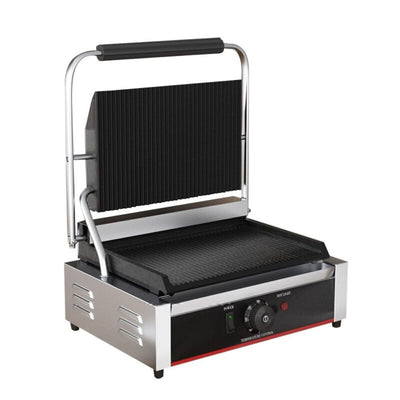 Keiter METCHZ-810 Plancha Panini Acanalado Chico para Preparar Desayunos para Cafeteria Sandwiches Paninis Tostar Calentar Pan Tostadas Calientes Crujientes Prensa Cocina Restaurantes Cafeteria Establecimiento comida Comida Rapida Bares Panaderias. KitchenMax.Store. Envíos seguros a todo México. Cotiza hoy mismo.