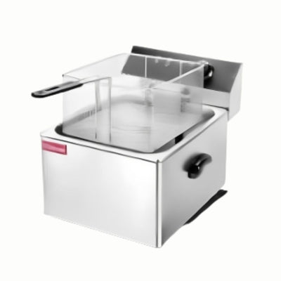 Keiter METDZL-13B Freidora Electrica 13 Litros 1 Canastilla Restaurante Cocina Económica Freír Alimentos Freidores Alitas Papas A la Francesa Salchipulpos. Ideal para su uso en restaurantes, cocinas económicas, fondas, banquetes, cafeterías, para preparación de alimentos, comida, freir, cocinar, carnes, papas, salchichas, etc. KitchenMax.Store. Envíos seguros a todo México. Cotiza hoy mismo.