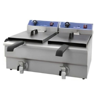 Keiter METDZL-32L Freidor 32 Litros Restaurante Cocina Económica Freír Alimentos Freidores Alitas Papas A la Francesa Salchipulpos. Ideal para su uso en restaurantes, cocinas económicas, fondas, banquetes, cafeterías, para preparación de alimentos, comida, freir, cocinar, carnes, papas, salchichas, etc. KitchenMax.Store. Envíos seguros a todo México. Cotiza hoy mismo.