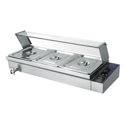 Keiter METRTC-3H Baño Maria 3 Insertos Repisa Vidrio para Cocina Industrial Confiteria Baño María Balneum Mariae Cocina Industrial Comedor Banquetes Calentar Negocio Preparar Chocolate Cobertura Chocolate Cremas Salsas Mermeladas Jaleas Postres Queso Fondant Mazapan Confiteria Derretir. KitchenMax.Store. Envíos seguros a todo México. Cotiza hoy mismo.