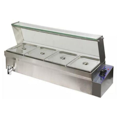 Keiter METRTC-4H Baño Maria 4 Insertos Repisa Vidrio para Restaurante Confiteria Baño María Balneum Mariae Cocina Industrial Comedor Banquetes Calentar Negocio Preparar Chocolate Cobertura Chocolate Cremas Salsas Mermeladas Jaleas Postres Queso Fondant Mazapan Confiteria Derretir. KitchenMax.Store. Envíos seguros a todo México. Cotiza hoy mismo.