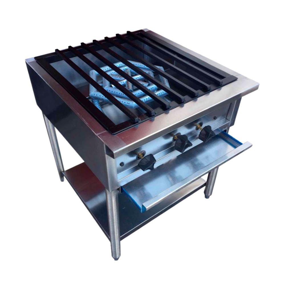 King Star EF004 Estufon Hexagonal INOX Quemador Linea Economica -  - King Star - KitchenMax Store