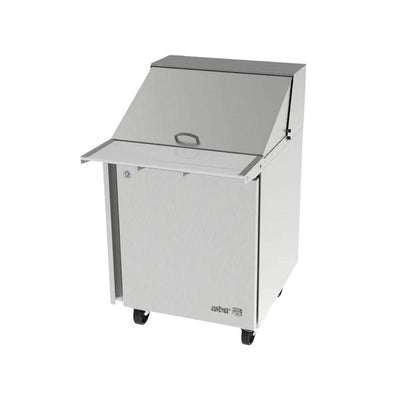 MESA REFRIGERADA ASBER APTM-27-12 HC | Mesa Refrigerada Preparación Mega-Top | 1 Puerta Solida | Acero Inoxidable | 6.9 Pies Cúbicos | 1 Parrilla | Cocina Restaurante Hotel | Cocina Industrial Alimentos Preparación 