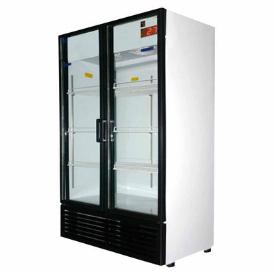 Masser VBL 500 Refrigerador Enfriador Vertical 2 Puertas Cristal 8 Parrillas Iluminacion LED Cuerpo Esmaltado - Refrigerador Vertical - Masser - KitchenMax Store