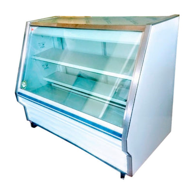 Masser RHNL 1500 Vitrina Refrigerada Cristal Plano Cubierta Acero Inoxidable - Vitrinas Refrigeradas - Masser - KitchenMax Store