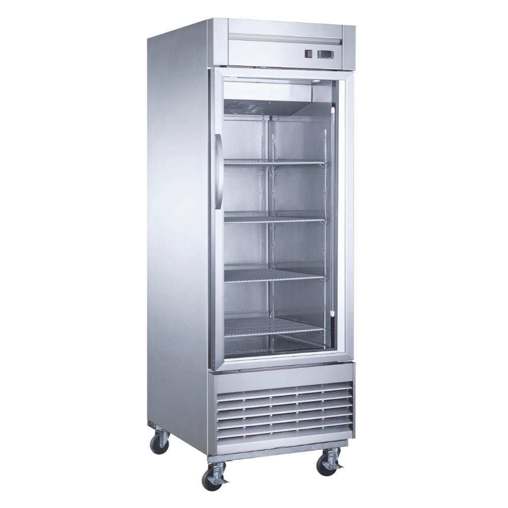 Migsa UR-27C-1G Refrigerador Vertical 1 Puerta Cristal Acero Inoxidable -  - Migsa - KitchenMax Store