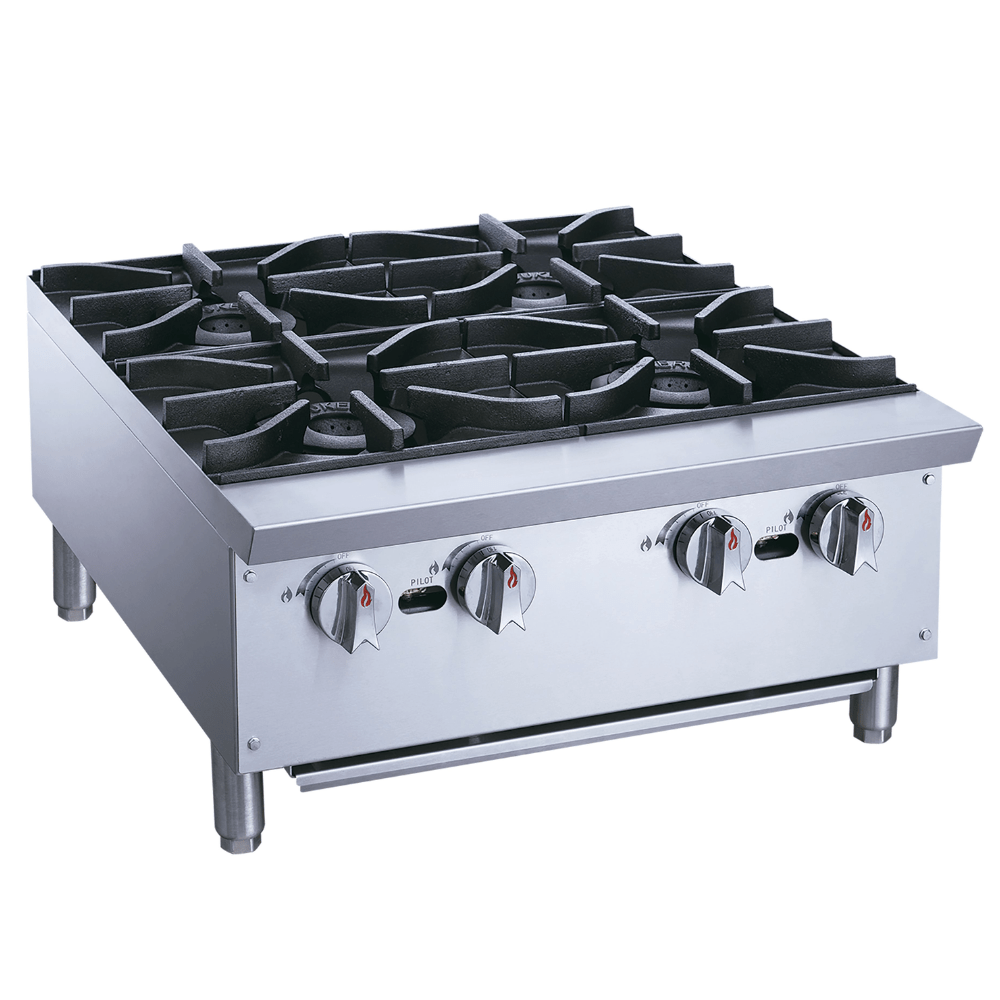 Migsa XRB-4-MG Parrilla Comercial Frente 61 cm 4 Parrillas Gas Acero Inoxidable Gris -  - Migsa - KitchenMax Store