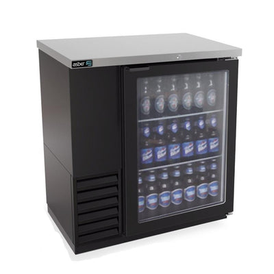 REFRIGERADOR ASBER ABBC-24-36-G HC / SG-HC | Refrigerador Contra Barra | 1 Puerta Cristal | Eléctrico |Iluminación Interior | Bar Restaurante Hotel | Restaurante Bar Cafetería Alimentos Bebidas Conservar 