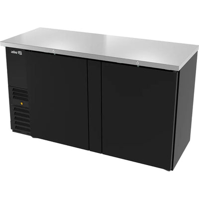 REFRIGERADOR ASBER ABBC-24-48 HC / S-HC | Refrigerador Contra Barra | Acero Inoxidable | 11.3 Pies Cúbicos | 4 Parrillas | 2 Puertas Solidas | Eléctrico | Barra Hotel Licorería