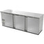 REFRIGERADOR ASBER ABBC-94G HC/SG-HC | Refrigerador Contra Barra | 3 Puertas | 6 Parillas | 34.4 Pies Cúbicos | Cerradura | Bar Restaurante Cervecería | Refrigerador Contra Barra Cervecero Enfriador de Bebidas Bajo Barra Botellero Exhibidor Acero Inoxidable Bar Cantina Restaurante Cervecería Antro Negocio