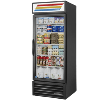 TRUE GDM-26-HC-TSL01 Refrigerador Vertical 1 Puerta Cristal 5 Parrillas Iluminacion Negro -  - true - KitchenMax Store