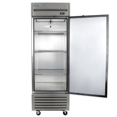 TRUE T-23-HC Refrigerador Vertical 1 Puerta Solida Iluminacion Cuerpo Acero Inoxidable Gris -  - true - KitchenMax Store