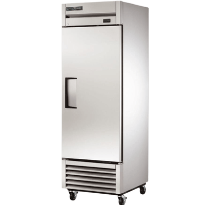 TRUE T-23-HC Refrigerador Vertical 1 Puerta Solida Iluminacion Cuerpo Acero Inoxidable Gris -  - true - KitchenMax Store