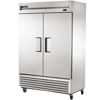 TRUE T-49-HC Refrigerador Vertical 2 Puertas Solida Iluminacion Cuerpo Acero Inoxidable Gris -  - true - KitchenMax Store