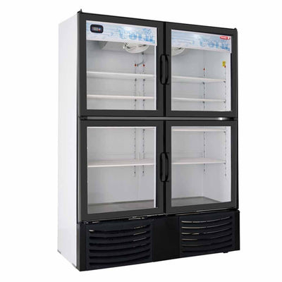 Torrey Vrd42-4P Ptrf-0031 Refrigerador Enfriador Vertical 4 Puertas Crista 8 Parrillas Acabado Exterior de Lamina Blanco - Refrigeradores - Torrey - KitchenMax Store