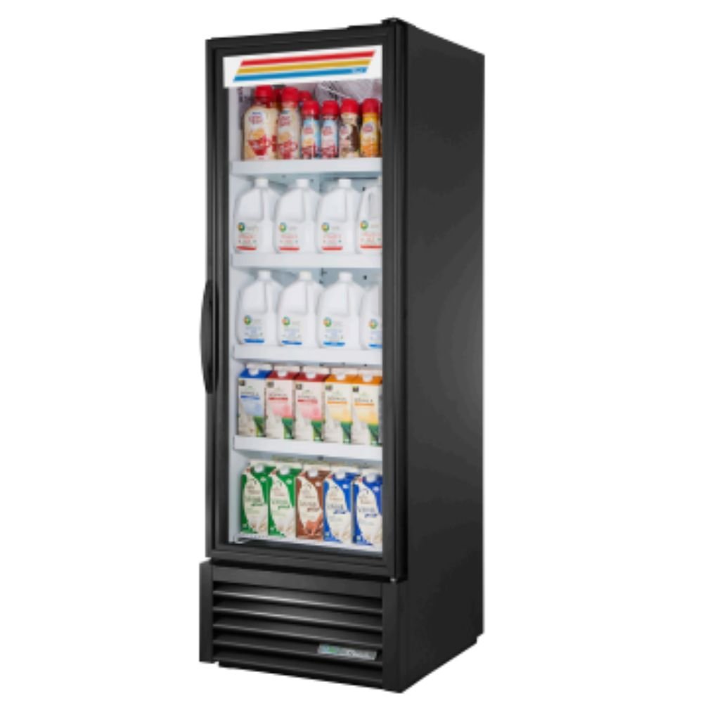 True FLM-27~TSL01 Refrigerador Exhibidor Vertical 1 Puerta Cristal 4 Parrillas -  - True - KitchenMax Store