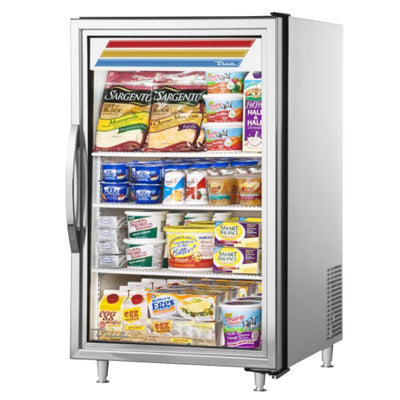 True GDM-07-S-HC~TSL01 Refrigerador Exhibidor vertical Minibar 1 Puerta Cristal 3 Parrillas -  - True - KitchenMax Store