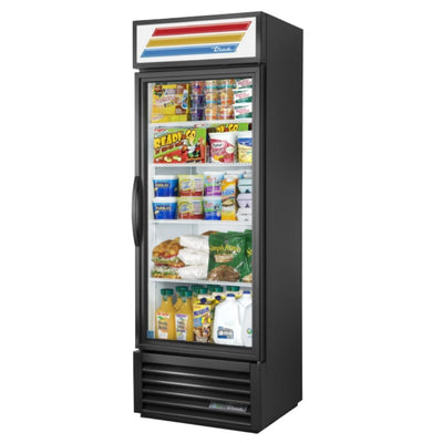 True GDM-19T-HC~TSL01 Refrigerador Exhibidor Vertical 1 Puerta Cristal 4 Parrillas -  - True - KitchenMax Store