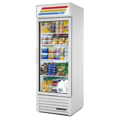 True GDM-23-HC~TSL01 Refrigerador Exhibidor Vertical 1 Puerta Cristal 4 Parrillas -  - True - KitchenMax Store