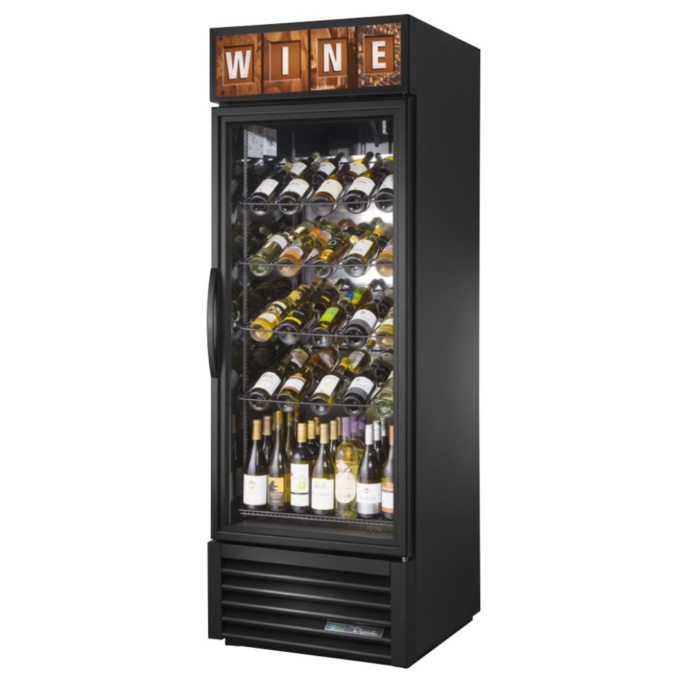 True GDM-23W-HC~TSL01 Refrigarador Conservador Exhibidor Vertical Vinos 1 Puerta Cristal -  - True - KitchenMax Store