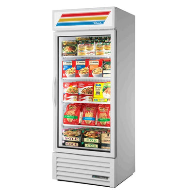 True GDM-26F-HC~TSL01 Congelador Exhibidor Vertical 1 Puerta Cristal 4 Parrillas -  - True - KitchenMax Store