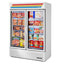 True GDM-49F-HC~TSL01 Congelador Exhibidor Vertical 2 Puertas Cristal 8 Parrillas -  - True - KitchenMax Store