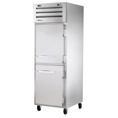 True STA1DT-2HS-HC Refrigerador Congelador Vertical 2 Medias Puertas Solidas 3 Parrillas -  - True - KitchenMax Store