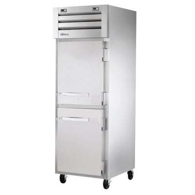 True STA1DTA-2HS-HC Congelador Refrigerador Vertical 2 Medias Puertas Solidas 3 Parrillas -  - True - KitchenMax Store