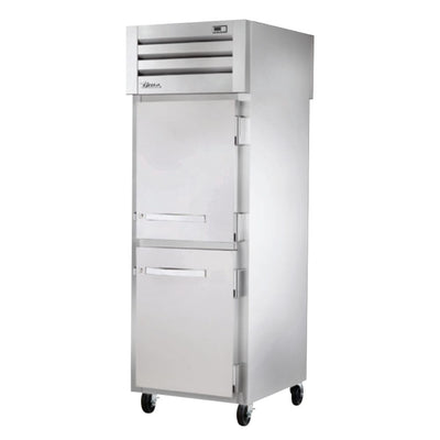 True STA1FPT-2HS-2HS Congelador Vertical 2 Medias Puertas Solidas 3 Parrillas -  - True - KitchenMax Store