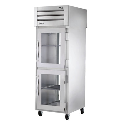 True STA1RPT-2HG-1G-HC Refrigerador Vertical 2 Medias Puertas Cristal 3 Parrillas -  - True - KitchenMax Store