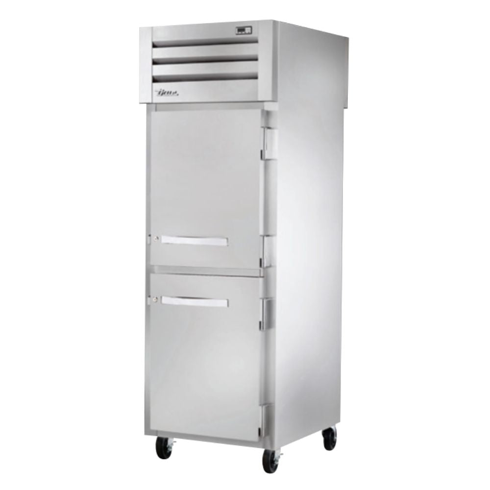 True STA1RPT-2HS-1G-HC Refrigerador Vertical 2 Medias Puertas Solidas 3 Parrillas -  - True - KitchenMax Store
