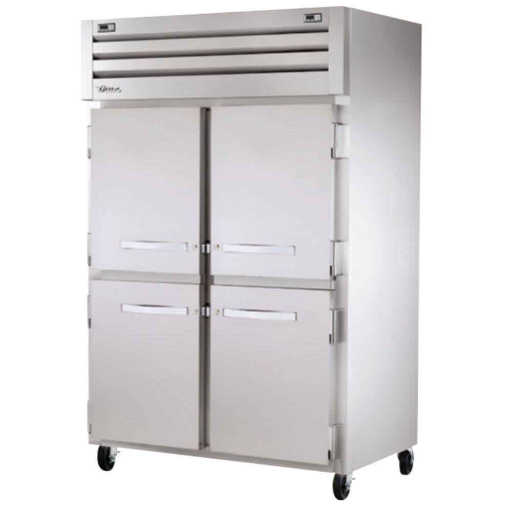 True STA2DT-4HS Refrigerador Congelador Vertical Dual 4 Medias Puertas 3 Parrillas -  - True - KitchenMax Store