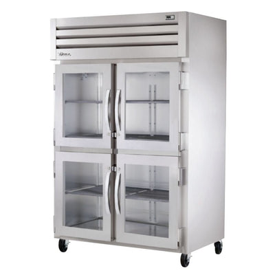 True STA2R-4HG-HC Refrigerador Vertical 4 Medias Puertas Cristal 3 Parrillas -  - True - KitchenMax Store