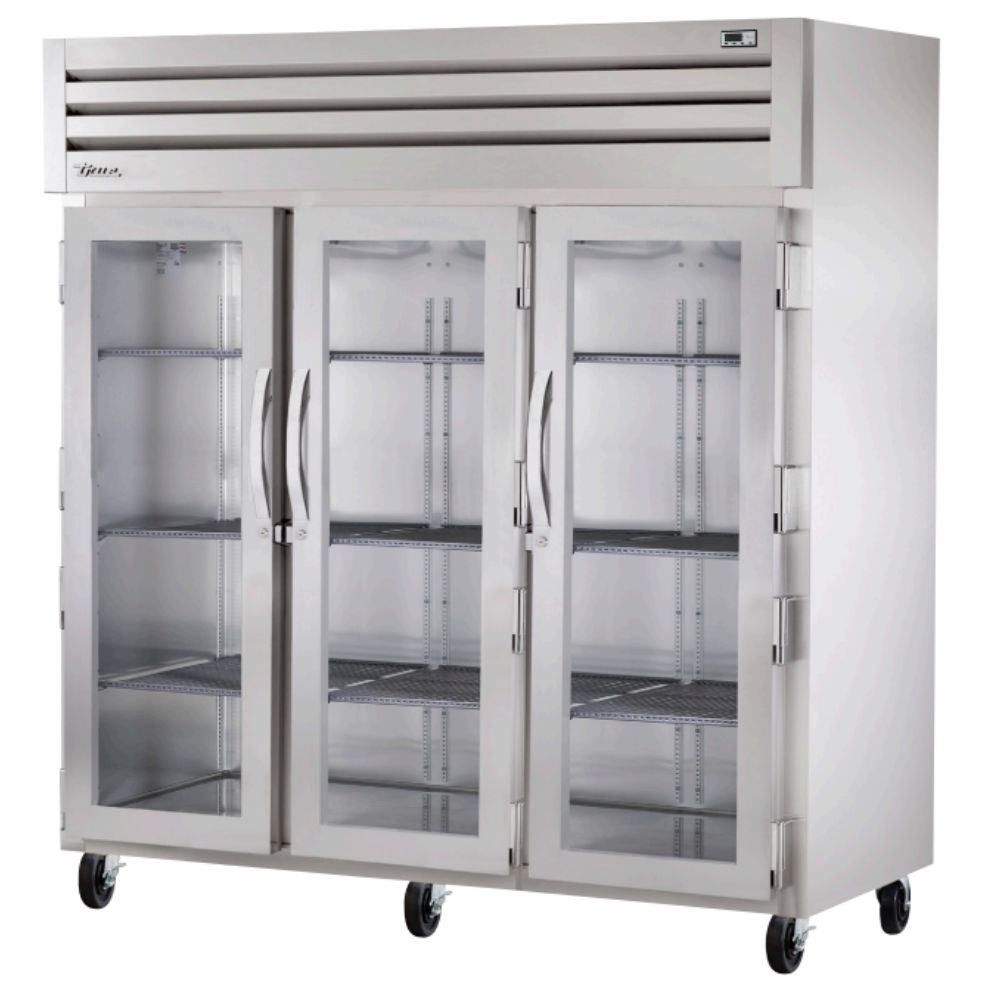True STA3R-3G Refrigerador Vertical 3 Puertas Cristal 3 Parrillas -  - True - KitchenMax Store