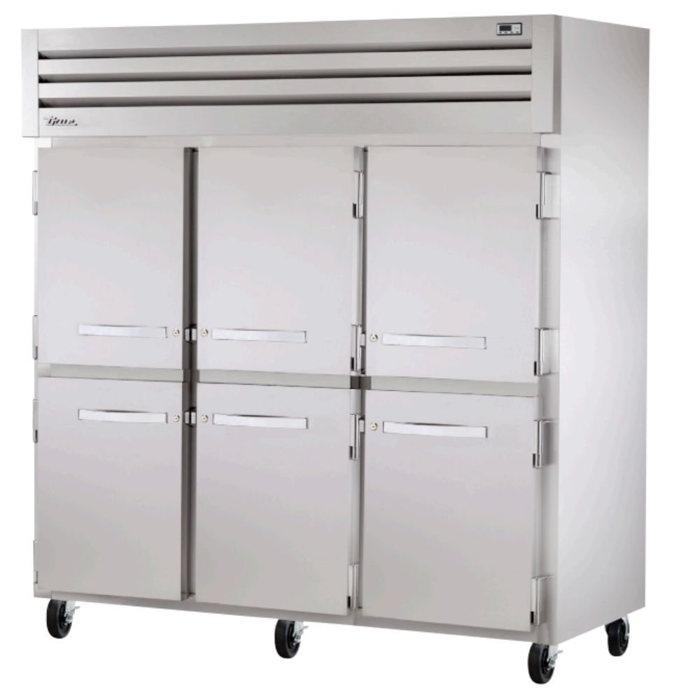 True STA3R-6HS Refrigerador Vertical 6 Medias Puertas Solidas 3 Parrillas -  - True - KitchenMax Store