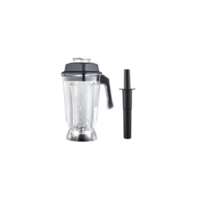 MIGSA 1108VASO | Vaso para Licuadora | Salsas Postres Restaurante | Comercial | Incluye Bastón Empujador | Bebidas Preparadas Licuar Cocina Smoothies Frappuchinos Tritura Hielo Cafetería Bistró Desayunador Hotel Complemento