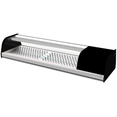 VITRINA ASBER ACTC-55 SL HC | Vitrina Exhibidora Mostrador | Cristal Curvo | 2 Puertas | 138.7 cm | Acero Inoxidable | Zona de Alimentos Refrigerados Pastelería | Repostería Tienda Abarrotes Carnicería Alimentos Refrigerados Pasteles Postre Tienda Cremería Super Mercado 