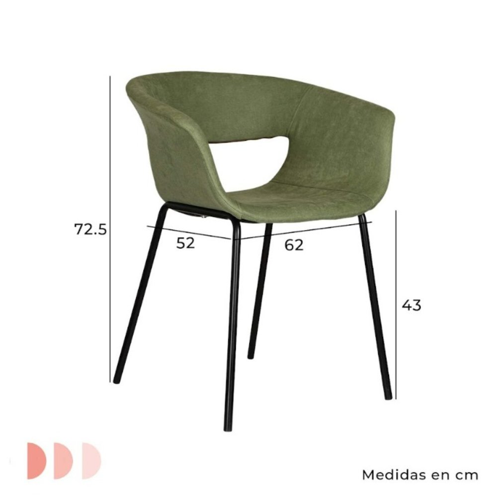 NOGAL BEAT SILLA DE HOGAR MINSK 835 | Silla para Comedor Restaurante Cafeteria | Varios Colores | Tapizado Tela | Interior - SILL0904410 - Mundo In - NOGAL BEAT -