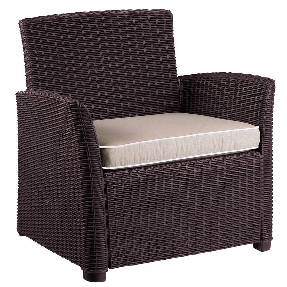 Offiho Gardenia Ohm-7026-Cc Sillon Diseño Ergonomico para Sala de Estar o Terraza - OHM-7026-CC - OFFIHO - NOGAL BEAT - Sillones